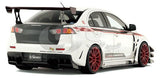 FRP Full Fiber Glass VS Wide Body Version Style Bodykit Fit For 2008-2012 Mitsubishi Lancer Evo X Body kit