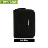 High Quality Car Sports Fur Suede Leather Men Women Credit Card Holder Change Money Purse Wallet Key case Italy Germany France