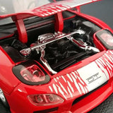 JADA 1:24 High simulation alloy model car,Red Mazda racing car,2 open door,quality toy models,toy vehicles,free shipping