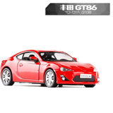 RMZ City 1:36 High Simulation Diecasts Model Toy Car Metal Toyota GT86 Classical Matte Alloy Model Excellent For Children Gifts