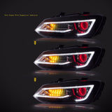 Vland Car Styling Headlights For VW Polo mk5 Headlight 2011-2017 New Polo LED Headlight Cruiser With Demon Eyes Head Lamp
