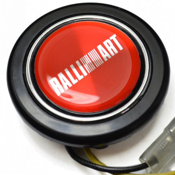 Red Ralliart Aftermarket Horn Button