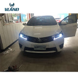 Vland Factory Car Accessories Head Lamp for Toyota Corolla 2014-2016 LED Head Light Plug and Play Design