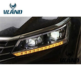 Vland Factory Car Accessories Head Lamp for Volkwagen Passat B8 2017-2018 LED Headlight with LED Moving Singal