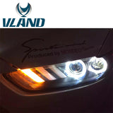 Vland Factory Car Accessories Head Lamp for Ford Mondeo Fusion 2014-2016 LED Head Light Plug and Play Design