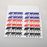 Set Work Wheels Car Wheel Rims Sticker