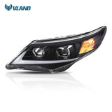 Vland Factory Car Accessories Head Lamp for Toyota Camry 2012 2013 2014 Head Light with Day Light H7 Xenon Bulb