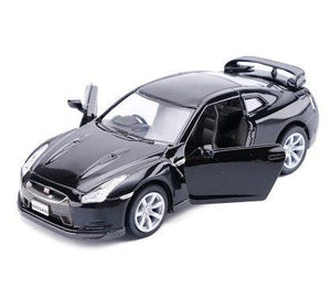 High simulation supercar Kinsmart 1:36 scale alloy pull back Nissan GTR R35 cars 2 open door model toys free shipping