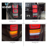 Vland Car Styling Taillight For Ford Ranger T6 Tail Light 2012-2018 Led Taillights Car Light Assembly