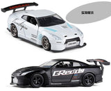 JADA 1/32 Scale Car Model Toys JDM Nissan GT-R R35 Diecast Metal Car Model Toy For Collection/Gift/Kids/Decoration