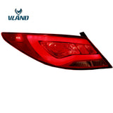 Vland Factory Car Accessories Tail Lamp for Accent Verna Solaris LED Tail Light With DRL+Reverse+Brake