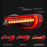 Vland Car Light Assembly Car Accessories  For Toyota GT 86 Tail Light 2013-2015 Led Taillight Car Styling Rear Light