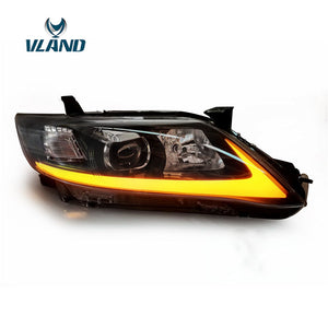 Vland Factory Car Accessories Head Lamp for Toyota Camry 2009-2011 LED Head Light with Day Light H7 Xenon Bulb