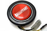 Red Ralliart Aftermarket Horn Button
