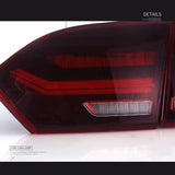 Vland Car Styling Tail Light For VW Jetta MK6 Taillight/Sagitar 2012-2014 Led Rear Lamp New Design Red Lens Assembly