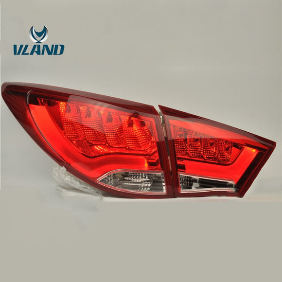 Vland Factory Car Accessories Tail Lamp for Hyundai IX35 2010-2013 LED Tail Light with DRL+Reverse+Brake