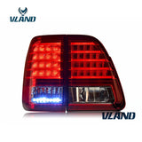 Vland Factory Car Accessories Tail Lamp for Toyota Land Cruiser 2000-2007 LED Taillight with DRL+Reverse+Signal