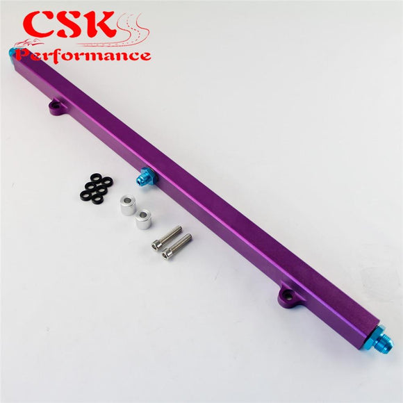 Upgrade High Flow Fuel Rail Kit Fits For Nissan Prtrol 4.8L Machined Purple CSK PERFORMANCE