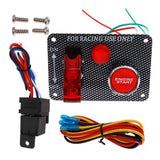 12V Racing Car Ignition Switch Panel with LED Toggle