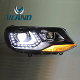 Vland Factory Car Accessories Head Lamp for Volkswagen Touareg 2011-2015 LED Head Light Plug and Play Design