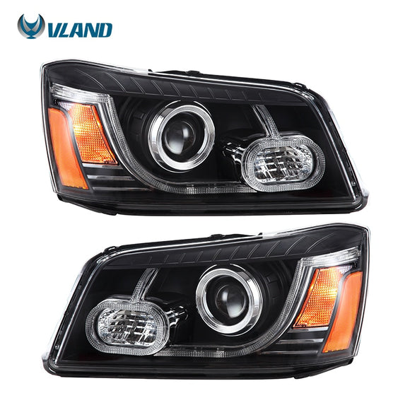 Vland Car Styling Headlights For Highlander Led Headlight 2001-2007 Head Lamp Car Light Accessaries US Type