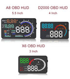 OBD2 HUD Car Head Up Display 5.5" LED Windscreen Projector OBD Scanner Speed Fuel Warning Alarm Data Diagnostic Tool