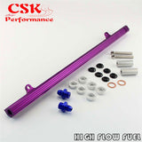 Upgrade Top Feed Fuel Injector Rail Fits For Nissan Skyline R32 R33 RB25DET GTS Black/Purple