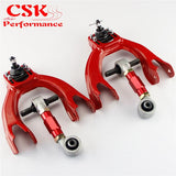 UPPER FRONT+REAR CONTROL ARM ADJUSTABLE CAMBER for 92-95 Honda Civic EG EJ  RED