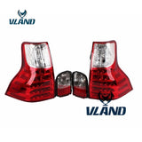 Vland Factory Car Accessories Tail lamp for Toyota Land Cruiser Prado 2008-2016 LED Tail Light Plug and Play Design