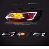 Vland Car Styling Headlights For VW Polo mk5 Headlight 2011-2017 New Polo LED Headlight Cruiser With Demon Eyes Head Lamp