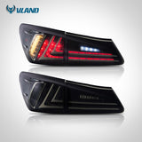 VLAND Fit Lexus IS250/IS300/IS350 2006-2012 Tail light Led Design Red Lens Taillight Assembly Rear Lamp