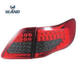 Vland Factory Car Accessories Tail Lamp for Toyota Corolla 2007-2010 LED Tail Light With DRL+Reverse+Signal Light
