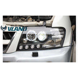 Vland Factory Car Accessories Head Lamp for Mitsubishi Pajero headlight Montero Sport 2011-2015 LED Head Light