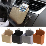 High Quality PU Tentacle desirable, convenient and practical Car Auto Outlet Air Vent Trash Case Mobile Phone Holder Bag Pouch