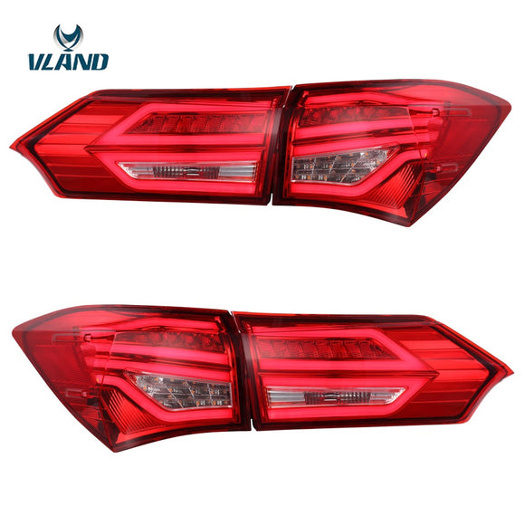 Vland Car Accessories Taillight For 2014-2017 Corolla Altis Tail light With DRL Led Rear Lamp Plug and Play