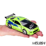 1:32 Jada Classical Fast & Furious1995 Mitsubishi Eclipse Metal Alloy Diecast Model Car Toy For Kids Birthday Gifts Collection