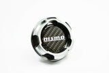 Carbon fiber Nismo Silver Aluminum ENGINE Oil Cap