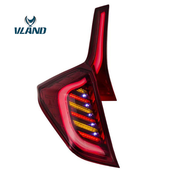 Vland Factory Car Accessories Tail Lamp for Honda Fit LED Taillight 2014-2016 with DRL+Reverse+Signal light