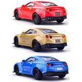 1:32  Nissan GTR Alloy Diecast Model Mini Car Sound Light Pull back Gliding Race Car Toy Disassembly Assembly Classic Cars