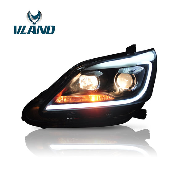 Vland Factory Car Accessories Head Light for Toyota Innova 2012-2015 LED Head Light with DRL H7 BI Xenon Lens