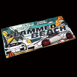 Slammed At The Beach Super Car Towel 75cm x 35cm