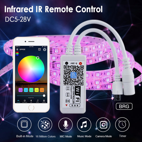 WIFI Led controller for RGB/RGBW Strip IOS android 12v Smart WIFI Control for 5050 Led Strip Light Magic Milight bulbs - DC5-24V