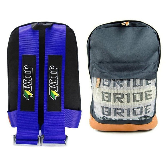 JDM Backpack Bride Blue Straps - www.TokyoToms.com