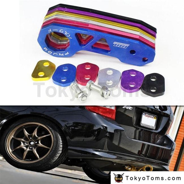 JDM Style Racing Car Rear Tow Hook Aluminum Alloy Rear Tow Hook  Blue/Red/Silver/Black/Gold/Purple