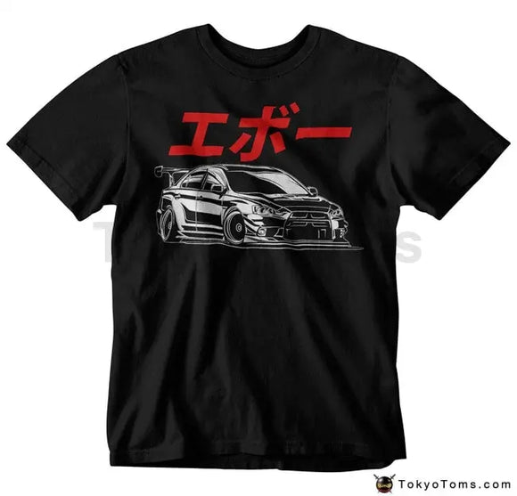 Mitsubishi Evo T-Shirt - Cotton - TokyoToms.com