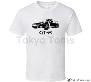 Nissan GT-R Side View T-Shirt - Cotton - TokyoToms.com