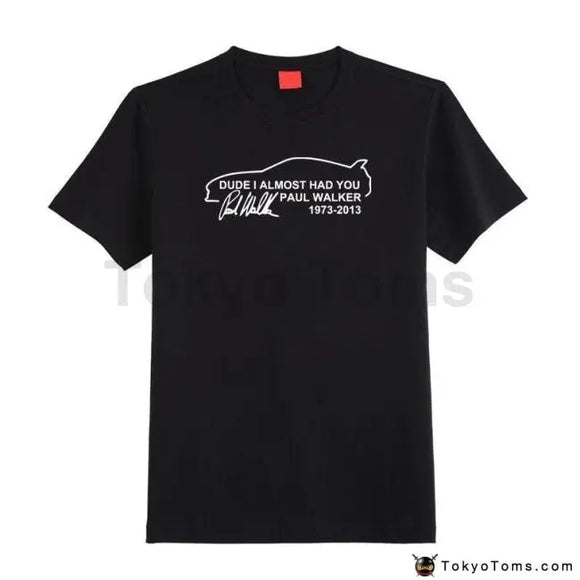 Paul Walker Fast and Furious T-Shirt - Cotton - TokyoToms.com