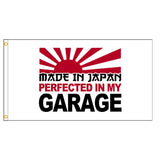 Perfected in my Garage Flag - TokyoToms.Com
