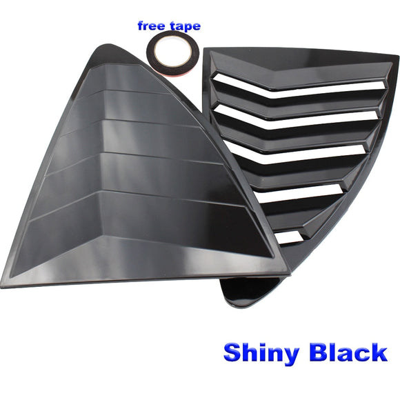 Rear Quarter Window Louvers Spoiler Panel SHINNY BLACK for Scion FRS for Subaru BRZ for Toyota 86 GT86 - TokyoToms.com