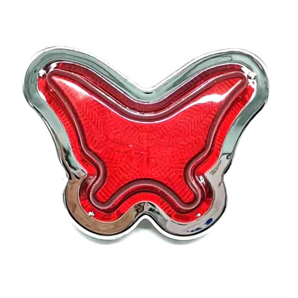 Red LED Butterfly Shape Side Marker Indicators Pair [TokyoToms.Com]